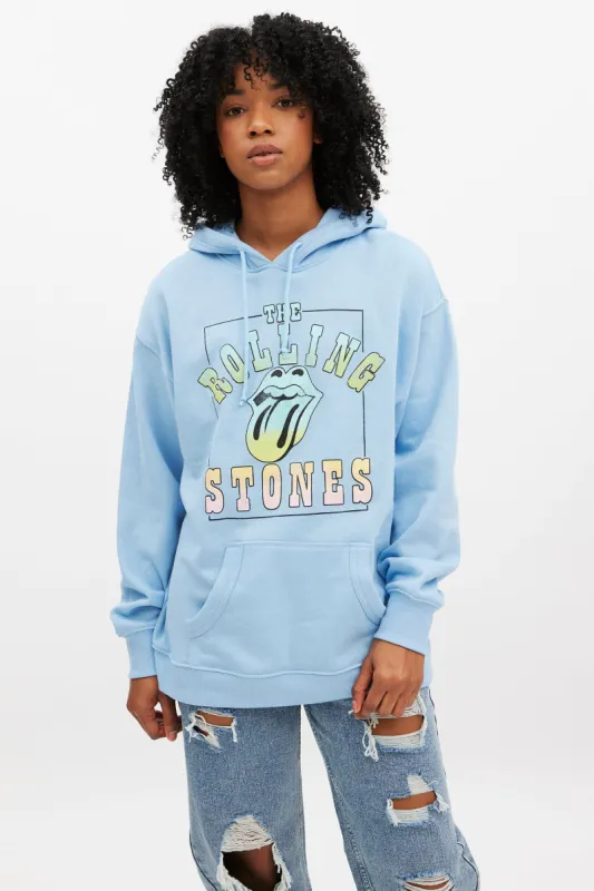 The Rolling Stones Graphic Boyfriend Pullover Hoodie sold by Bluenotes