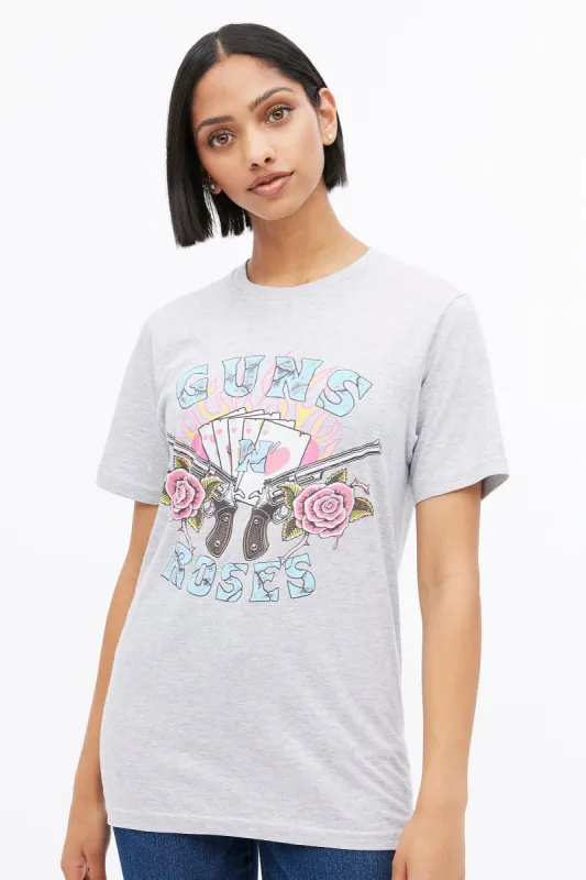 Guns N' Roses Graphic Boyfriend Tee sold by Bluenotes