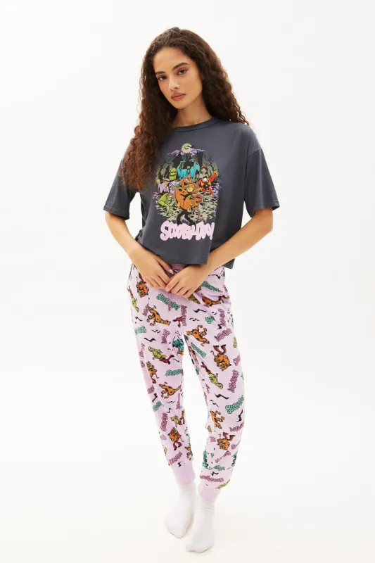 Super Soft Scooby-Doo Printed Pajama Set sold by Bluenotes