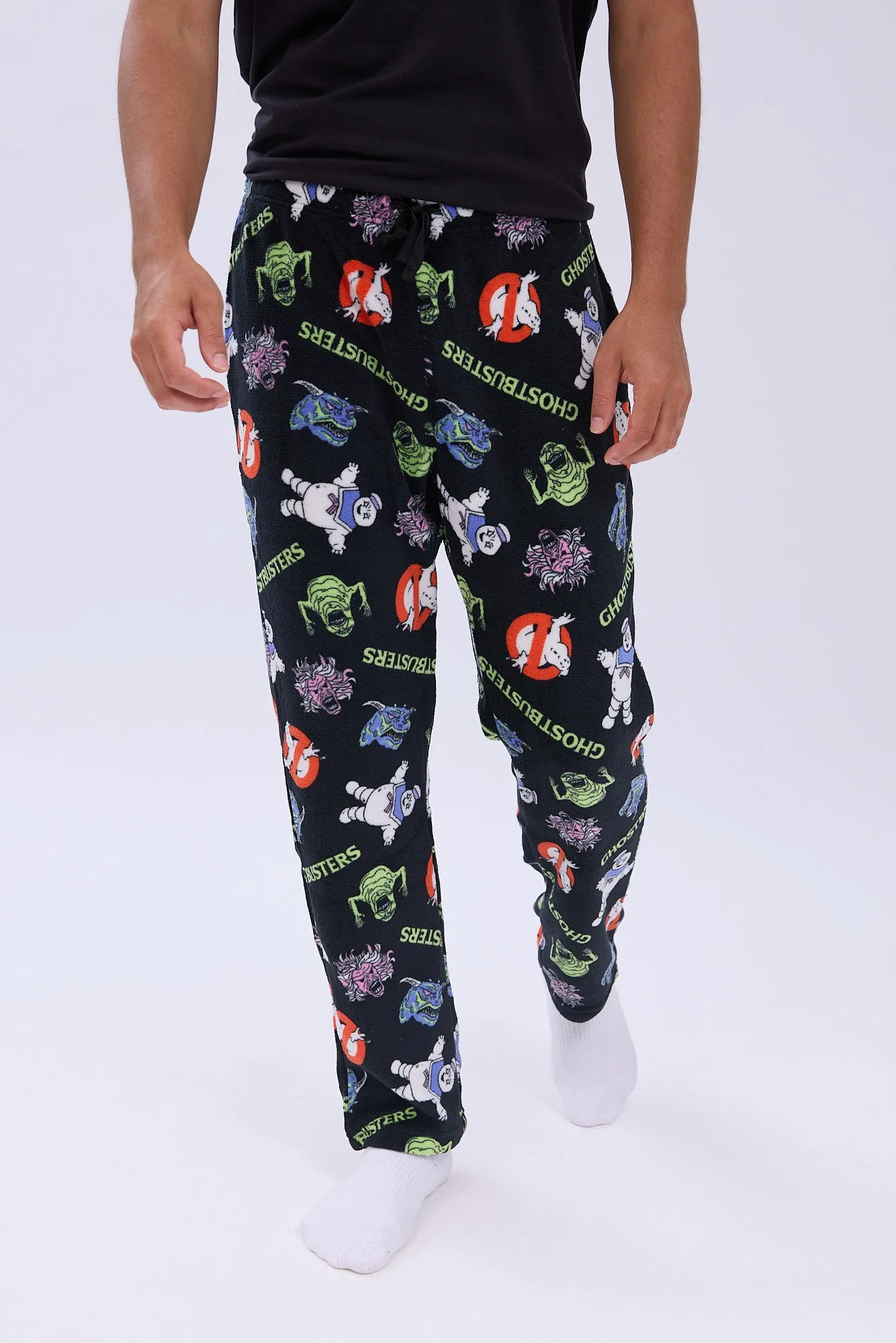 Ghostbusters Printed Plush Pajama Pants sold by Bluenotes