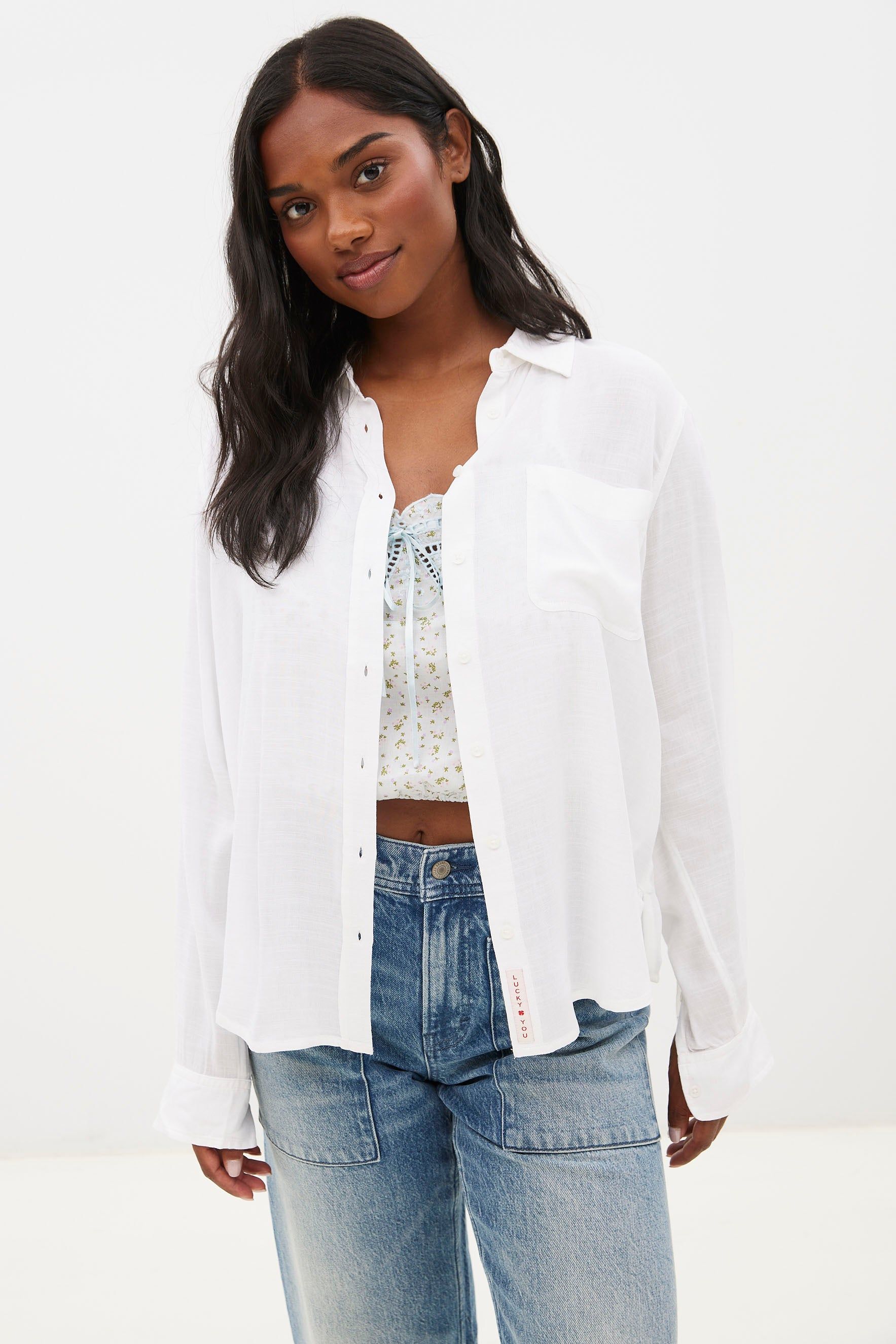 Long Sleeve Boyfriend Shirt sold by Bluenotes