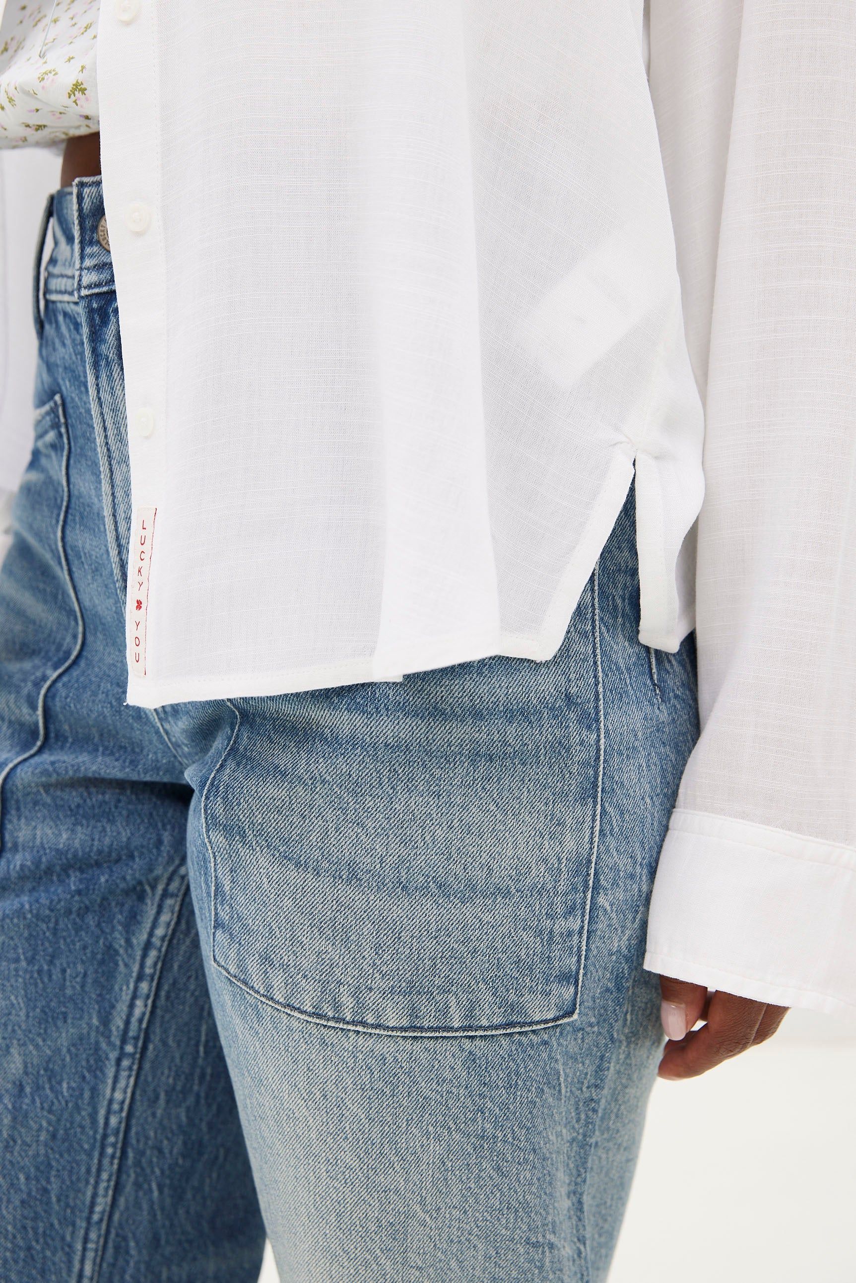 Long Sleeve Boyfriend Shirt sold by Bluenotes product image thumbnail 3