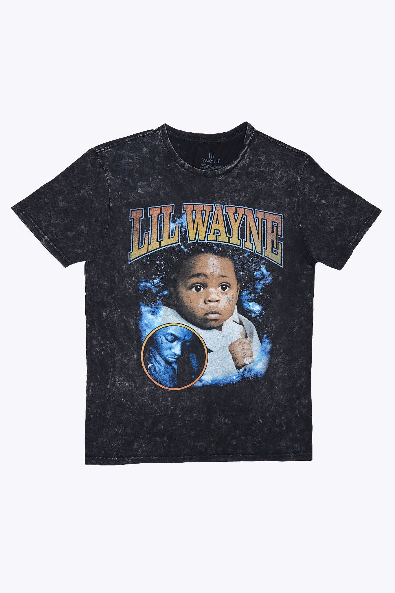 Lil Wayne Graphic Acid Wash Tee sold by Bluenotes