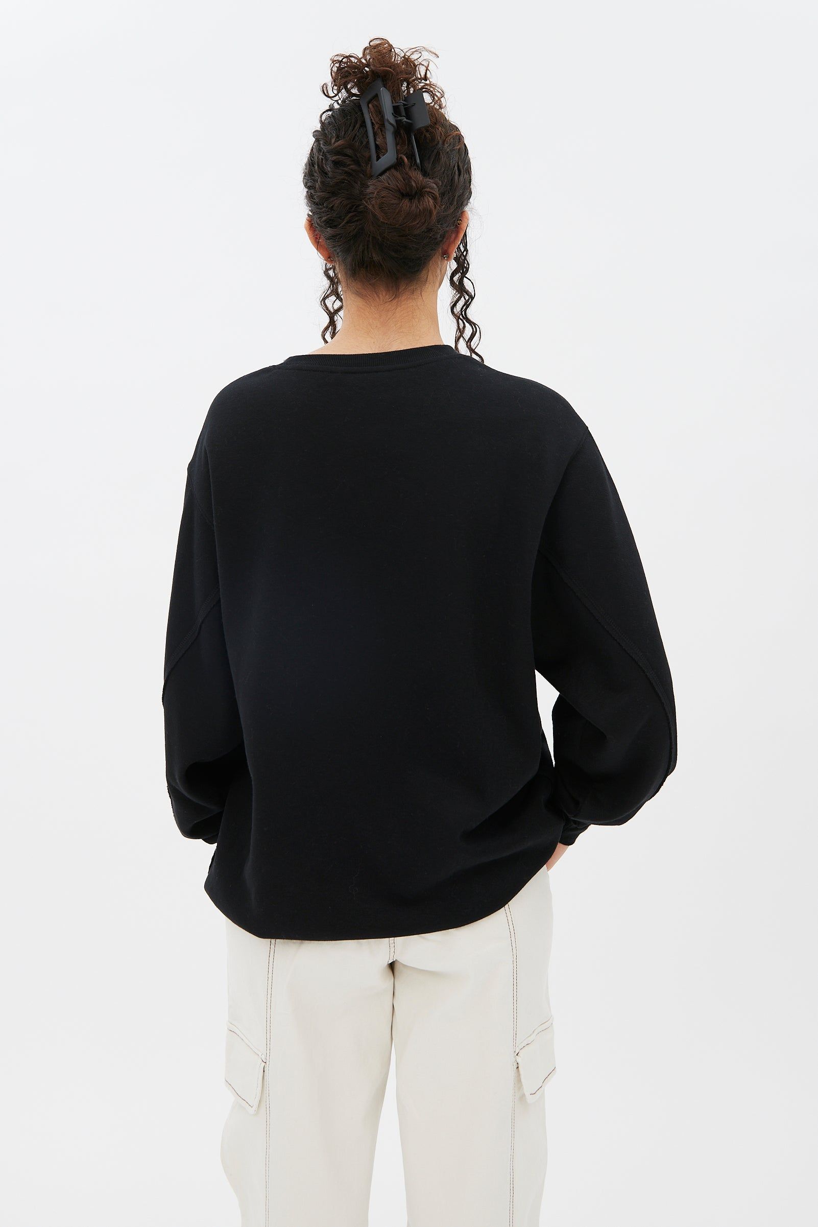 Hawaii Graphic Crew Neck Boyfriend Pullover Sweatshirt sold by Bluenotes product image thumbnail 4