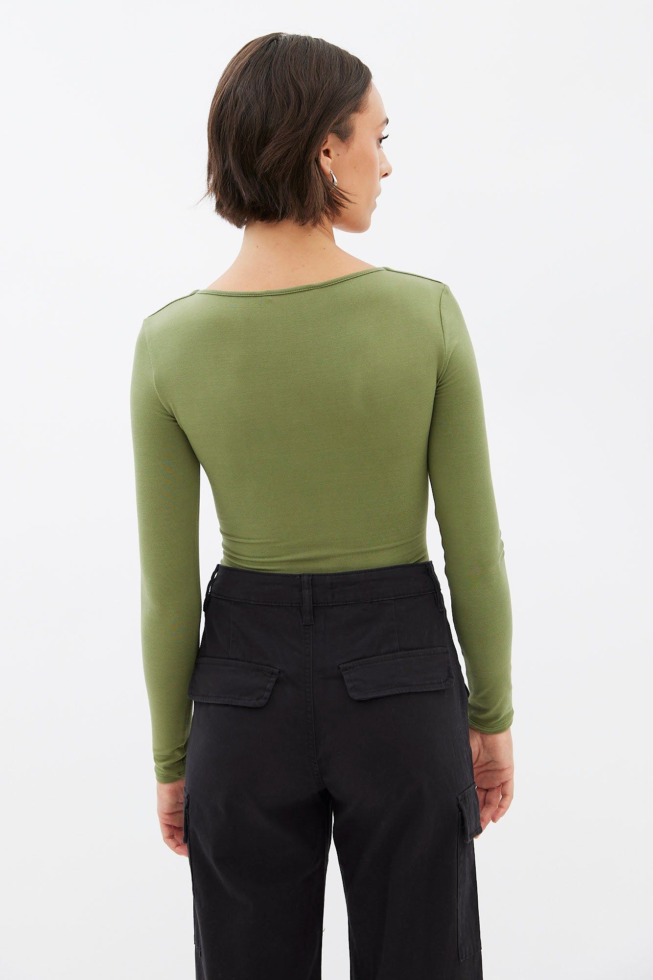 Long Sleeve Corset Bodysuit sold by Bluenotes product image thumbnail 16