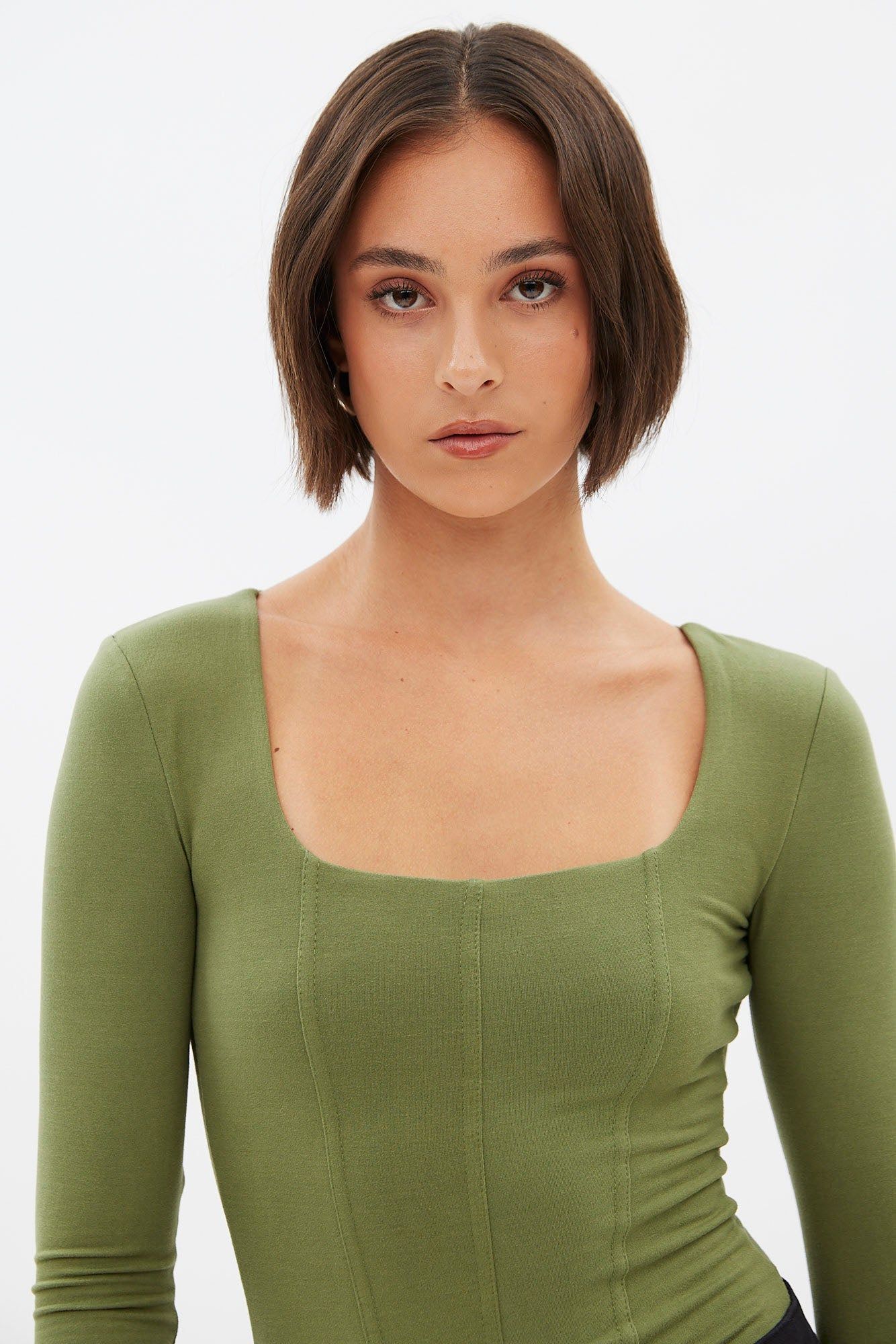 Long Sleeve Corset Bodysuit sold by Bluenotes product image thumbnail 15