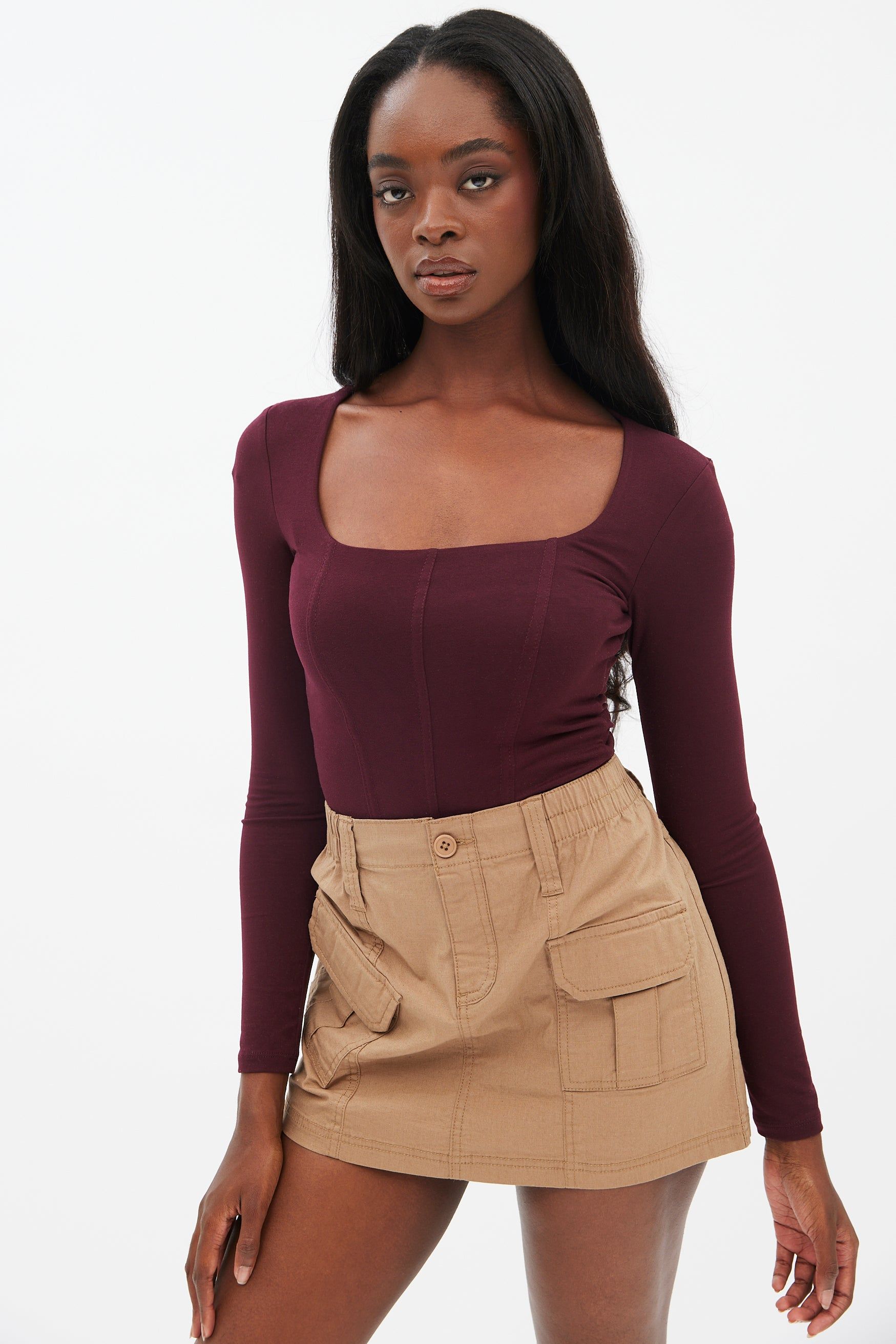 Long Sleeve Corset Bodysuit sold by Bluenotes product image thumbnail 17