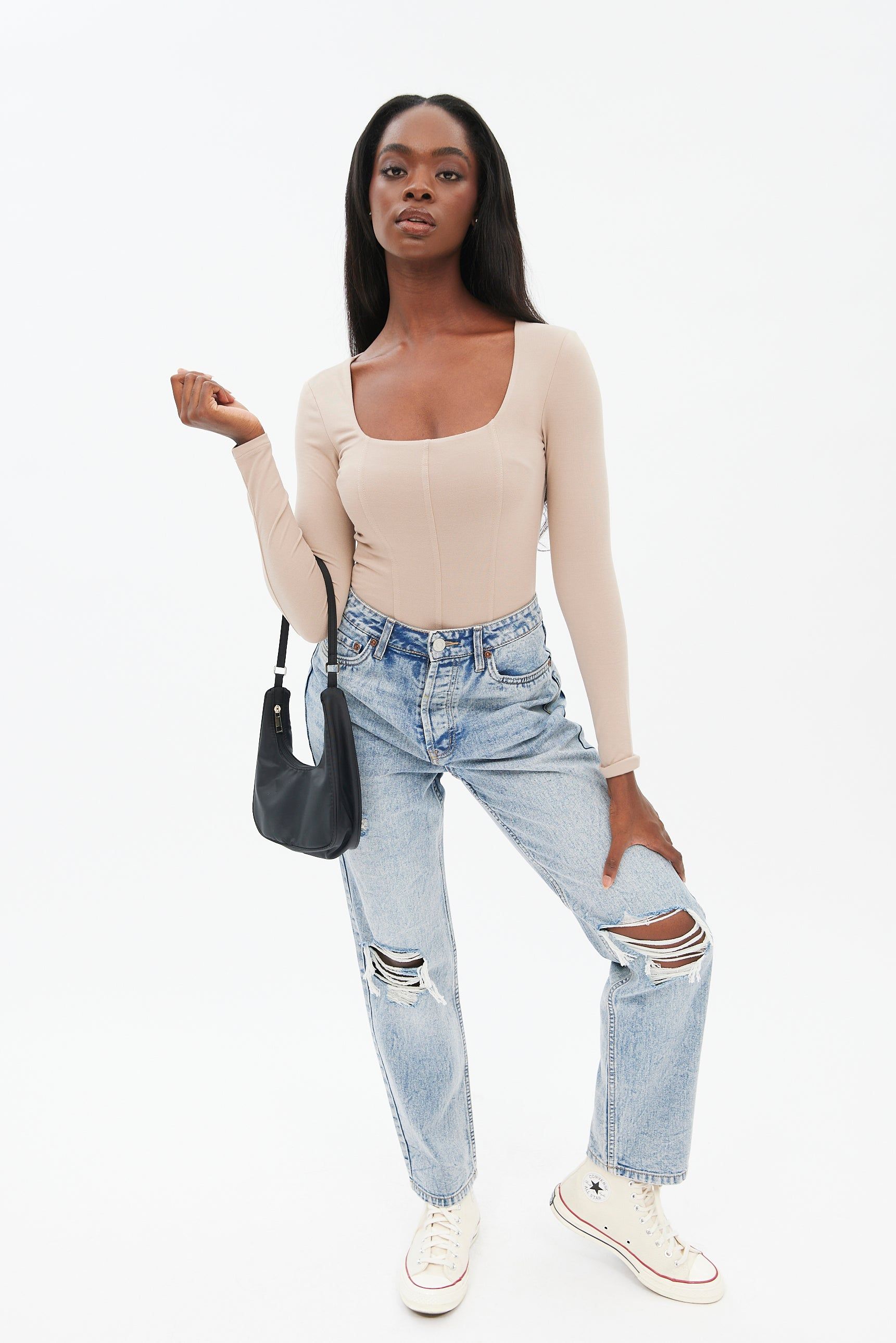 Long Sleeve Corset Bodysuit sold by Bluenotes product image thumbnail 10