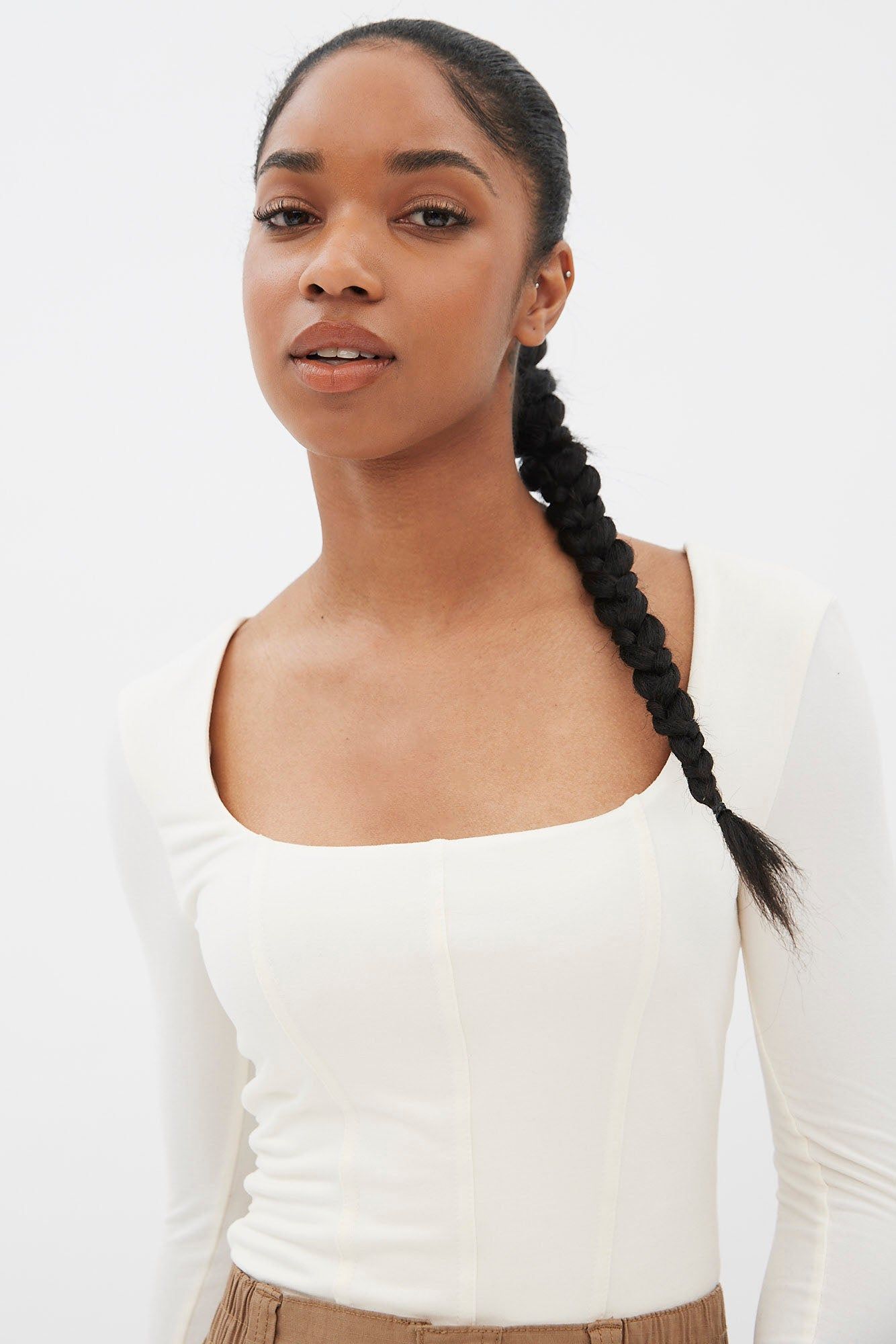 Long Sleeve Corset Bodysuit sold by Bluenotes product image thumbnail 8