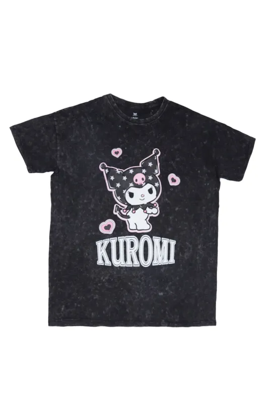 Kuromi Graphic Relaxed Tee sold by Bluenotes