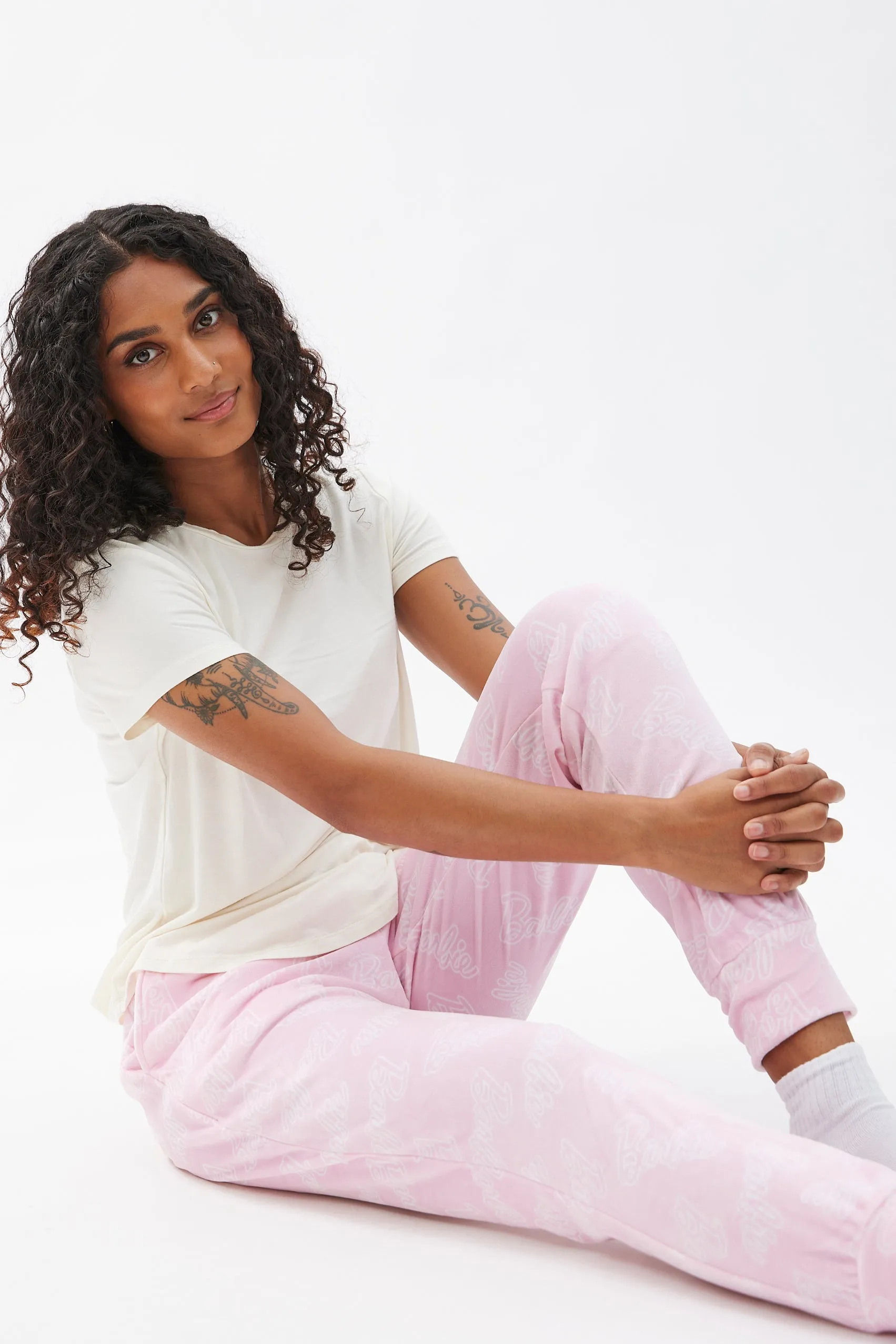 Barbie Graphic Velour Pajama Jogger sold by Bluenotes product image thumbnail 2