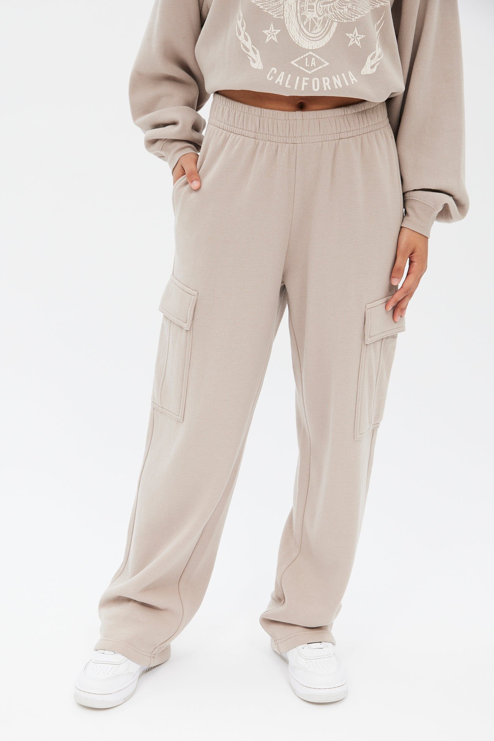 High Rise Wide Leg Cargo Jogger sold by Bluenotes product image thumbnail 17