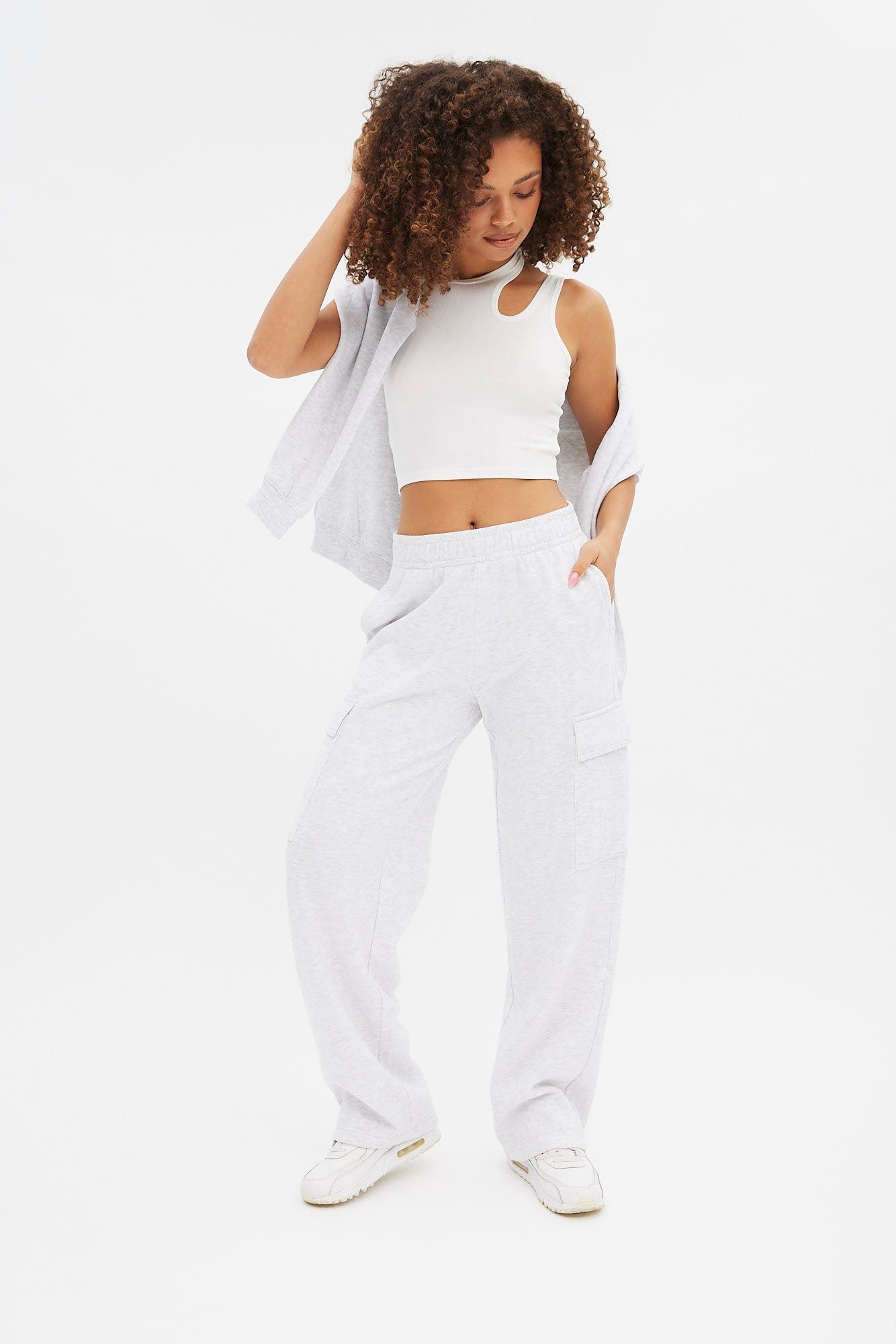 High Rise Wide Leg Cargo Jogger sold by Bluenotes product image thumbnail 5