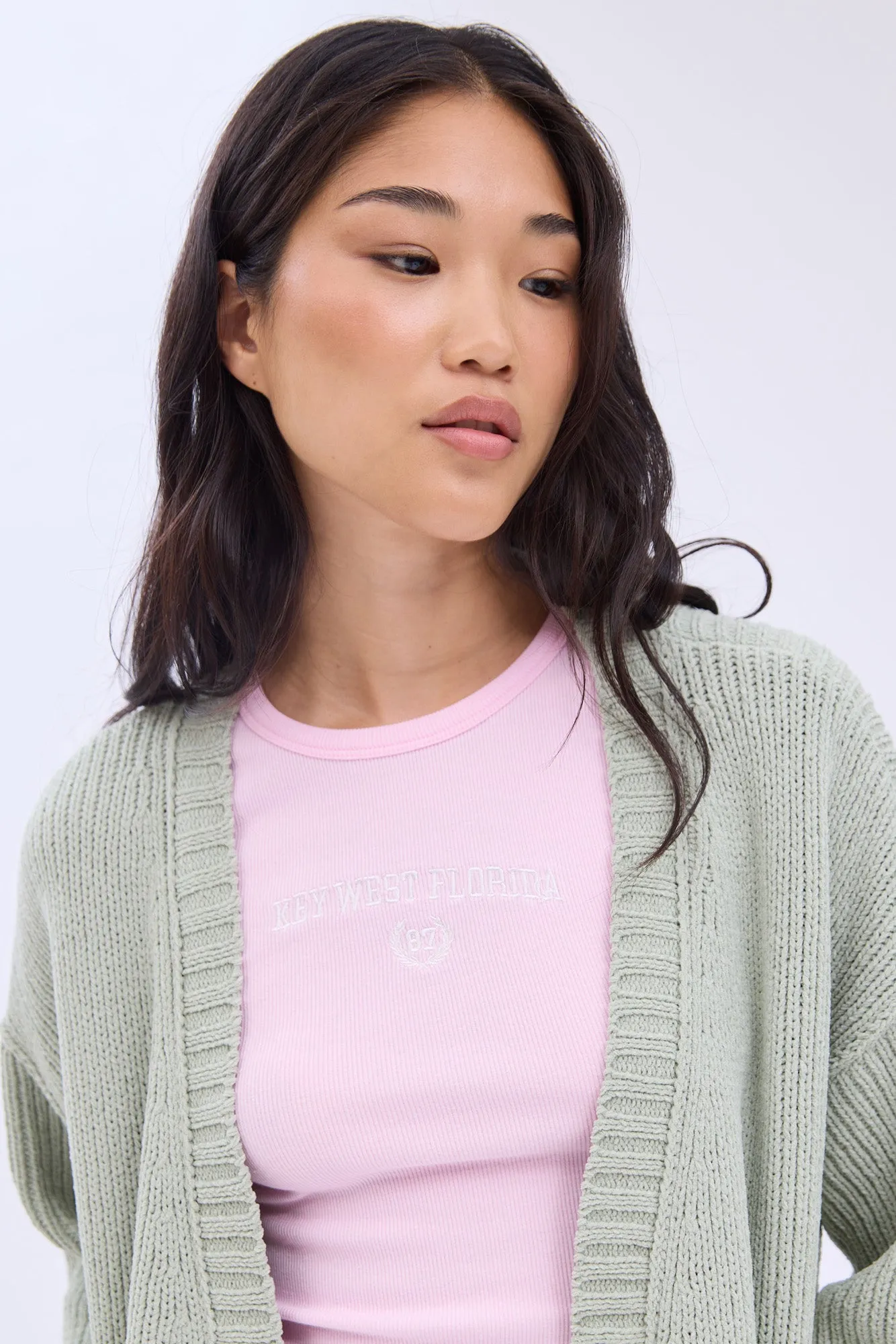 Chenille Button-Front Cardigan sold by Bluenotes product image thumbnail 3