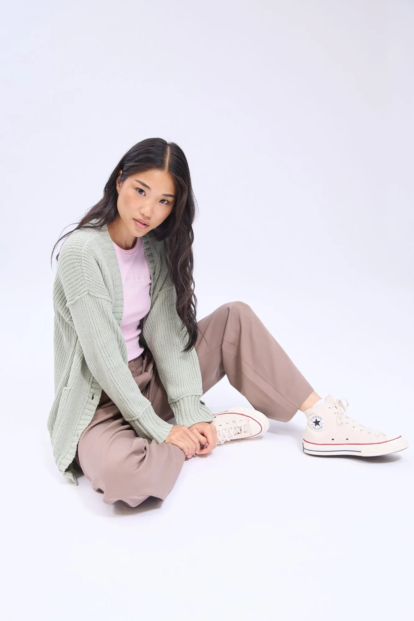 Chenille Button-Front Cardigan sold by Bluenotes product image thumbnail 2