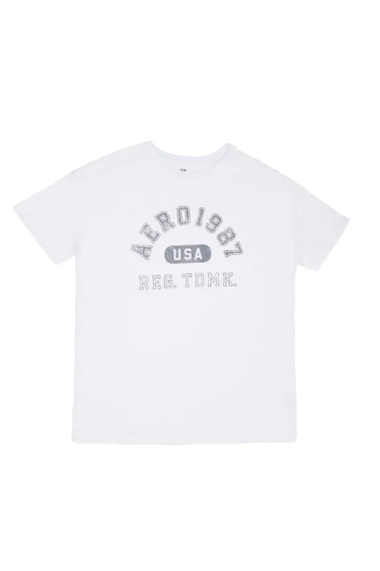 AERO 1987 USA Graphic Boyfriend Tee sold by Bluenotes