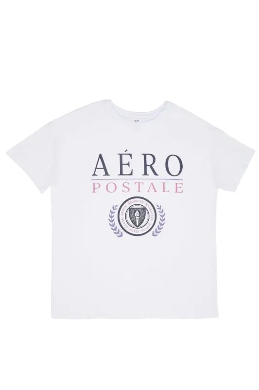 Aéropostale Crest Graphic Boyfriend Tee sold by Bluenotes
