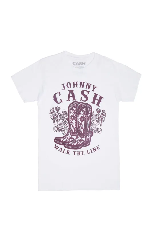 Johnny Cash Graphic Boyfriend Tee sold by Bluenotes