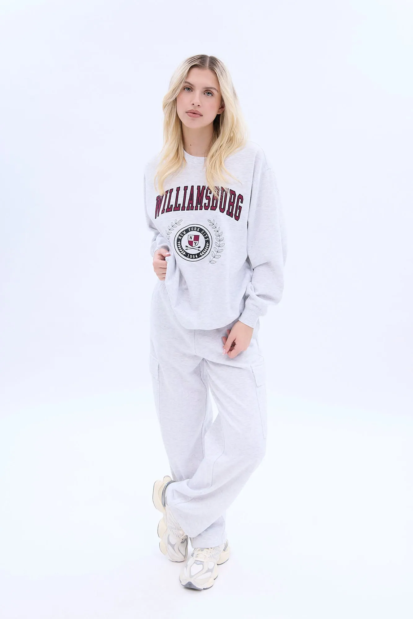 UNPLUG By Bluenotes Mid Rise Wide Leg Cargo Sweatpants sold by Bluenotes product image thumbnail 2