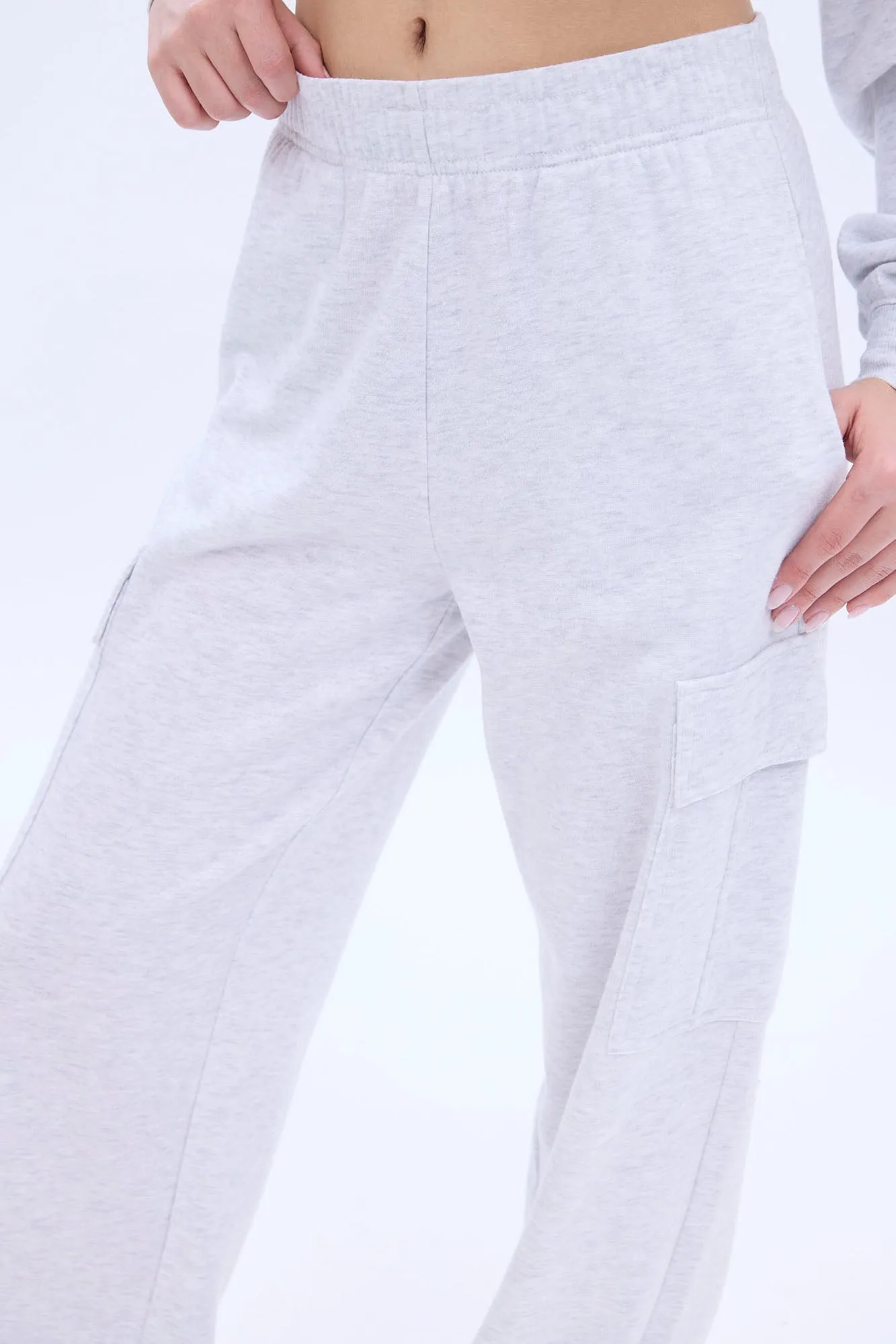 UNPLUG By Bluenotes Mid Rise Wide Leg Cargo Sweatpants sold by Bluenotes product image thumbnail 3