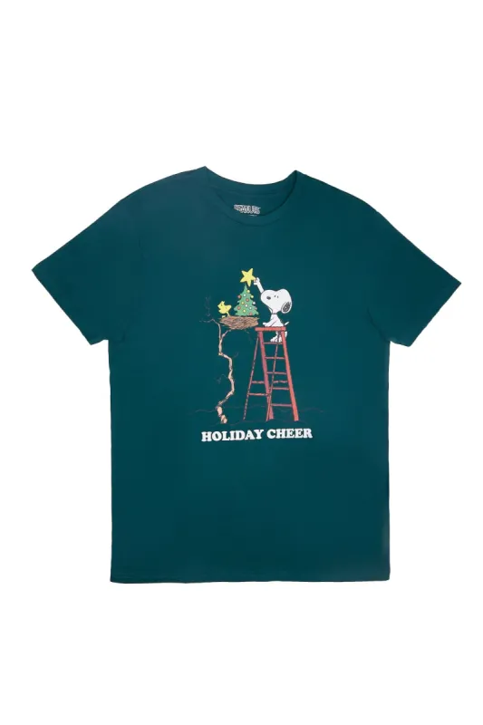 Peanuts Snoopy Holiday Cheer Graphic Tee sold by Bluenotes