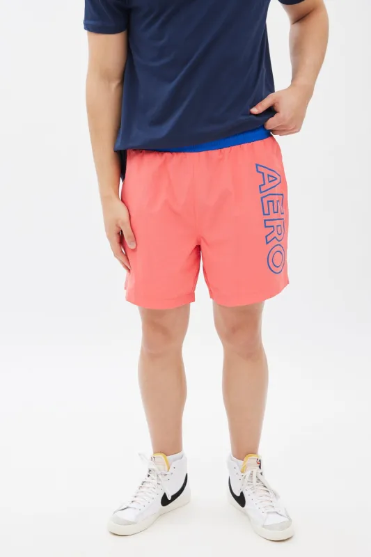 AERO Colour Block Logo Nylon Kickback Short sold by Bluenotes