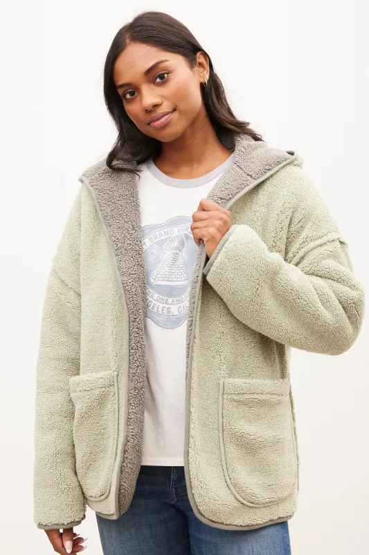 Reversible Hi-Pile Cardigan sold by Bluenotes