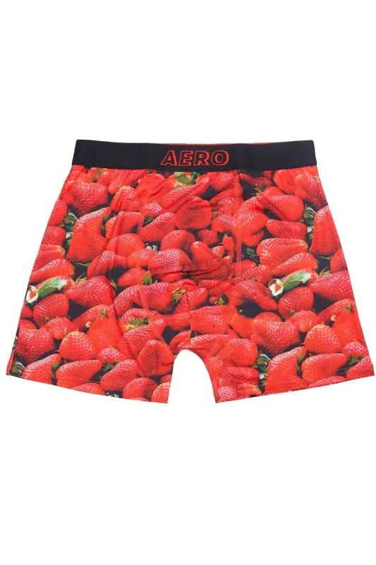 AERO Strawberries Printed Boxer Briefs sold by Bluenotes