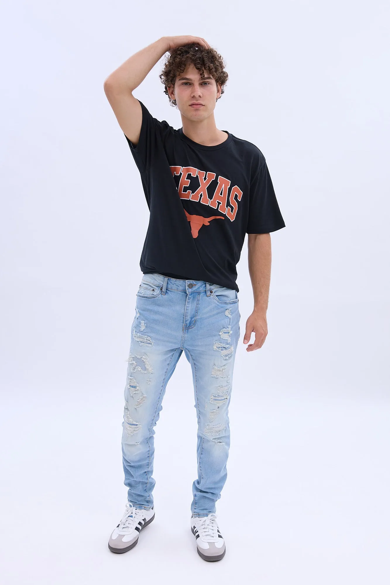 Chase Skinny Rip & Repair Jean sold by Bluenotes product image thumbnail 4