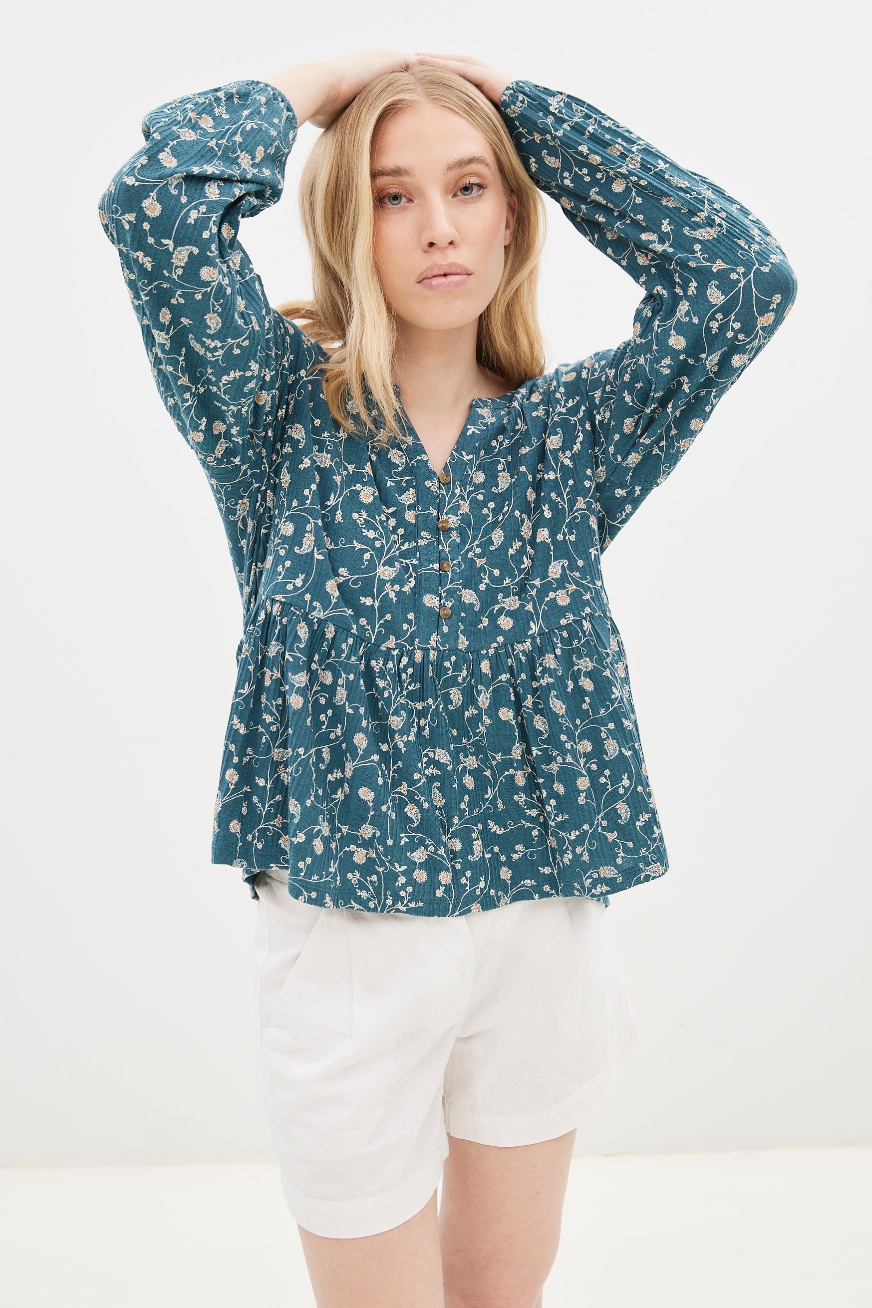 Printed Drop Shoulder Maya Top sold by Bluenotes product image thumbnail 2