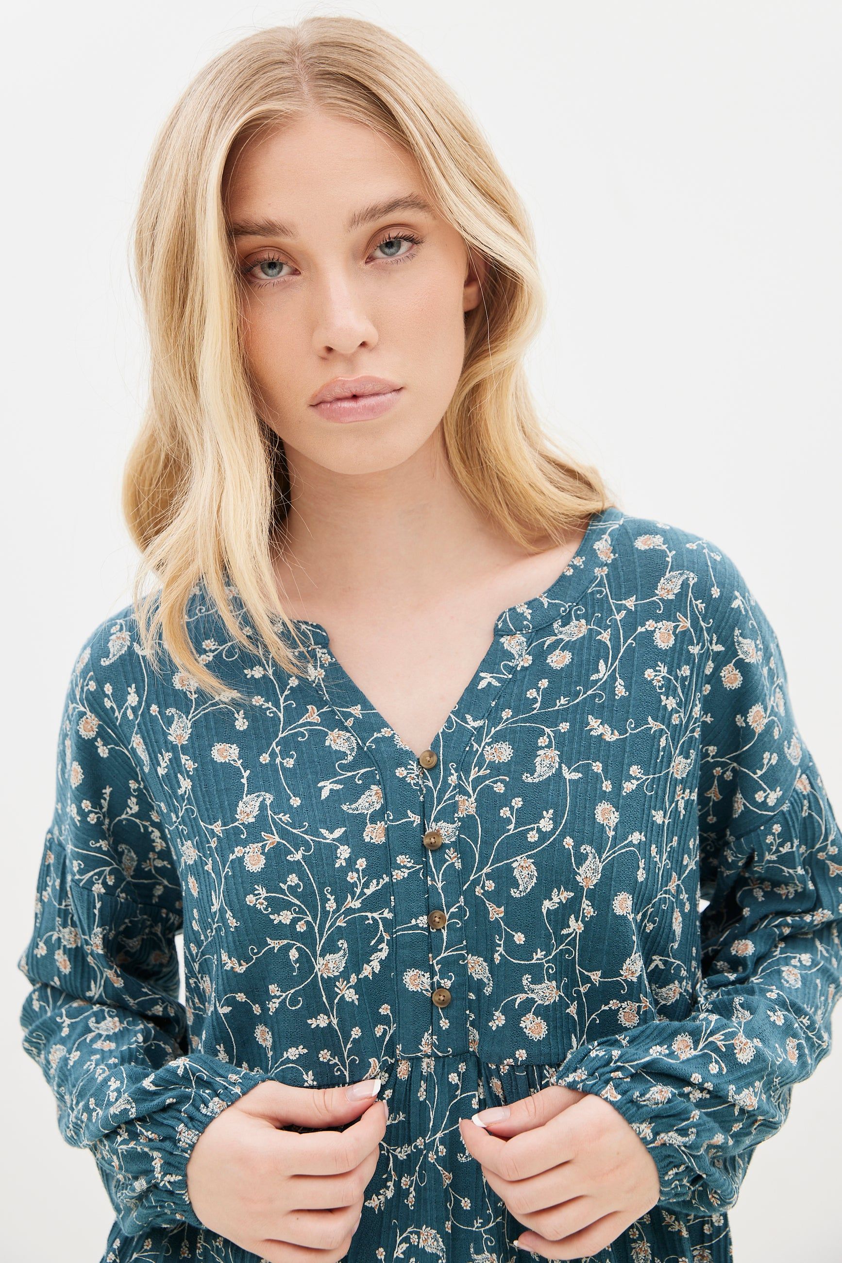 Printed Drop Shoulder Maya Top sold by Bluenotes product image thumbnail 4