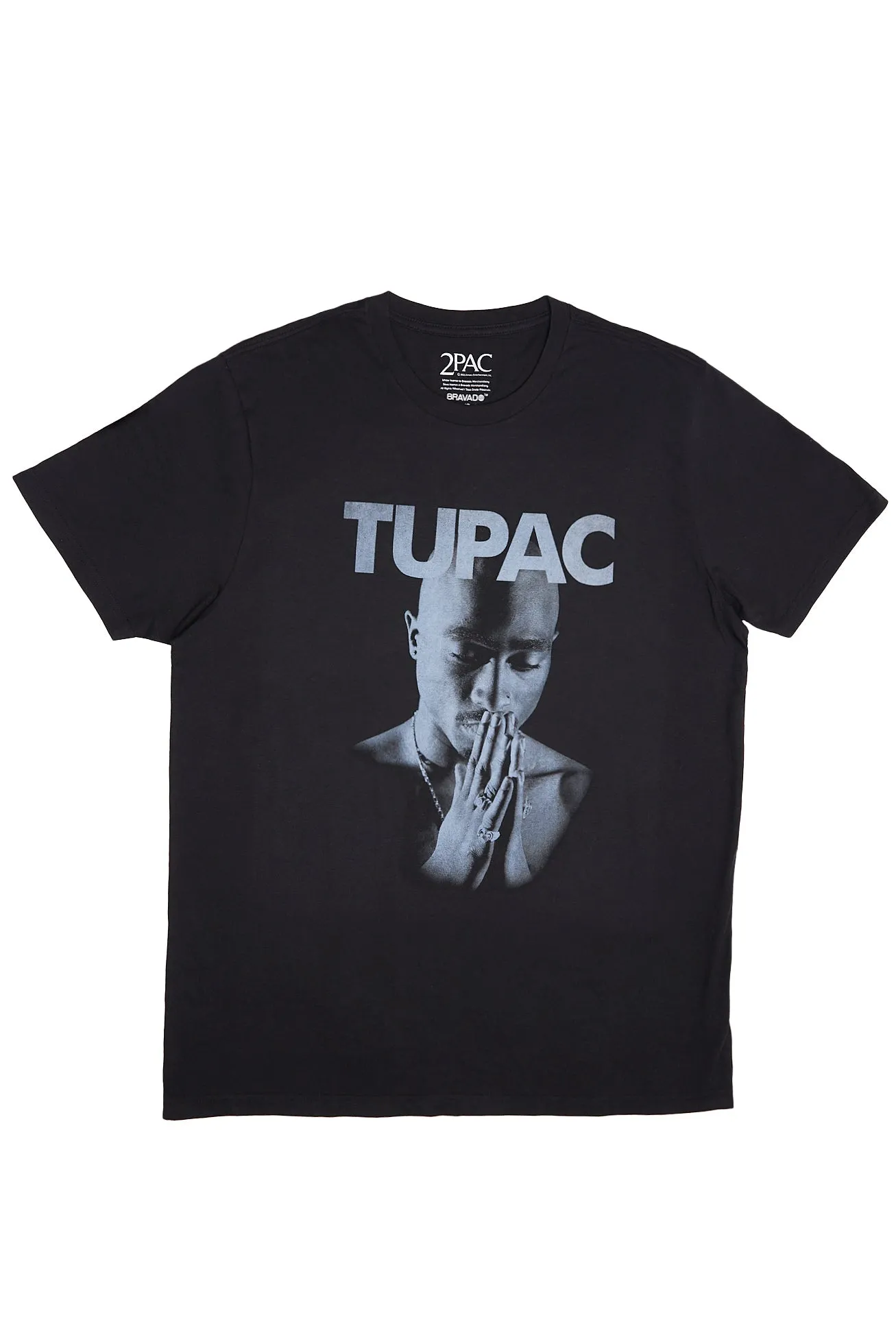 Tupac Praying Hands Graphic Tee sold by Bluenotes