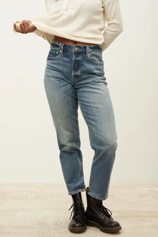High Rise Drew Mom Jean sold by Bluenotes
