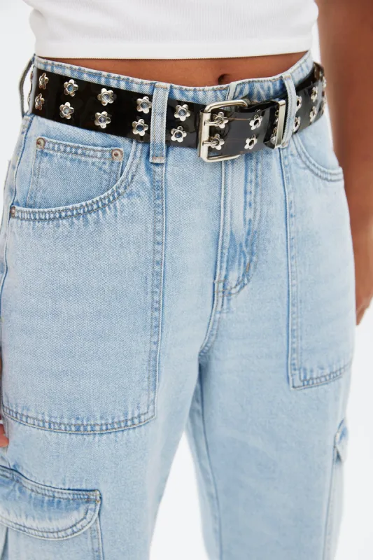 AERO Floral Eyelet Belt sold by Bluenotes