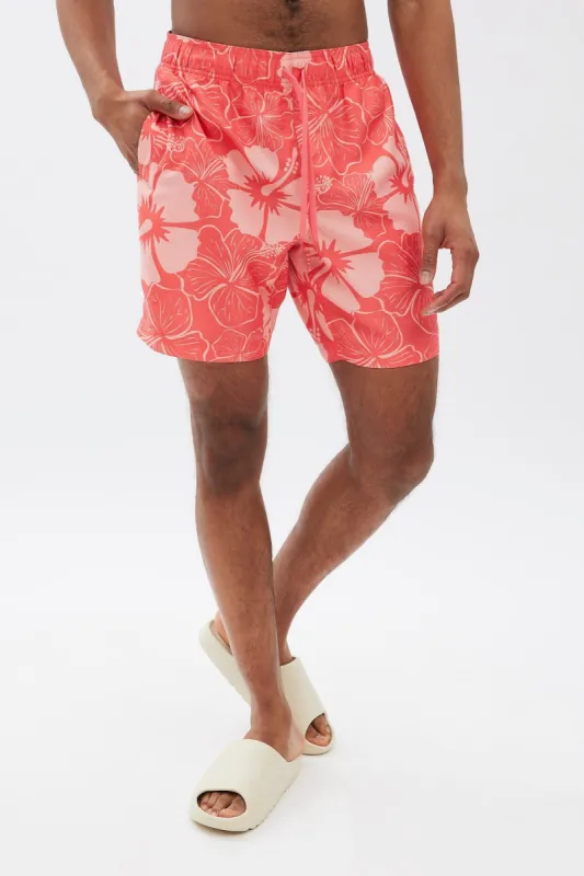 Tropical Print Swim Short sold by Bluenotes