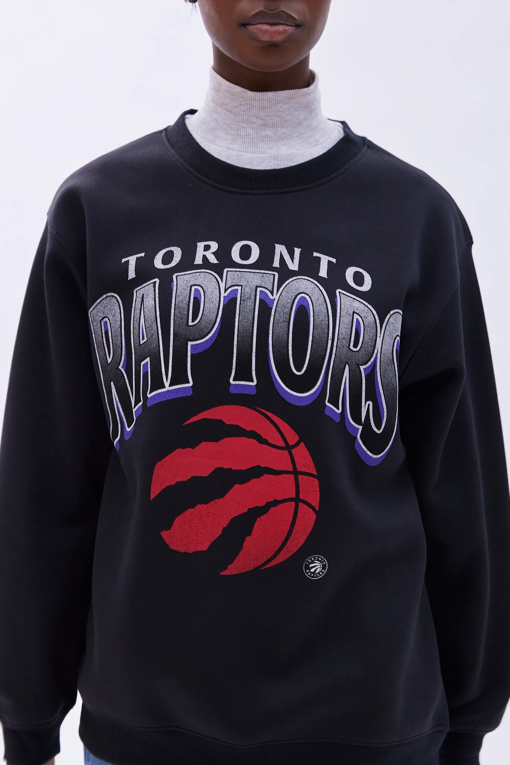 Toronto Raptors Graphic Crew Neck Oversized Sweatshirt sold by Bluenotes product image thumbnail 3