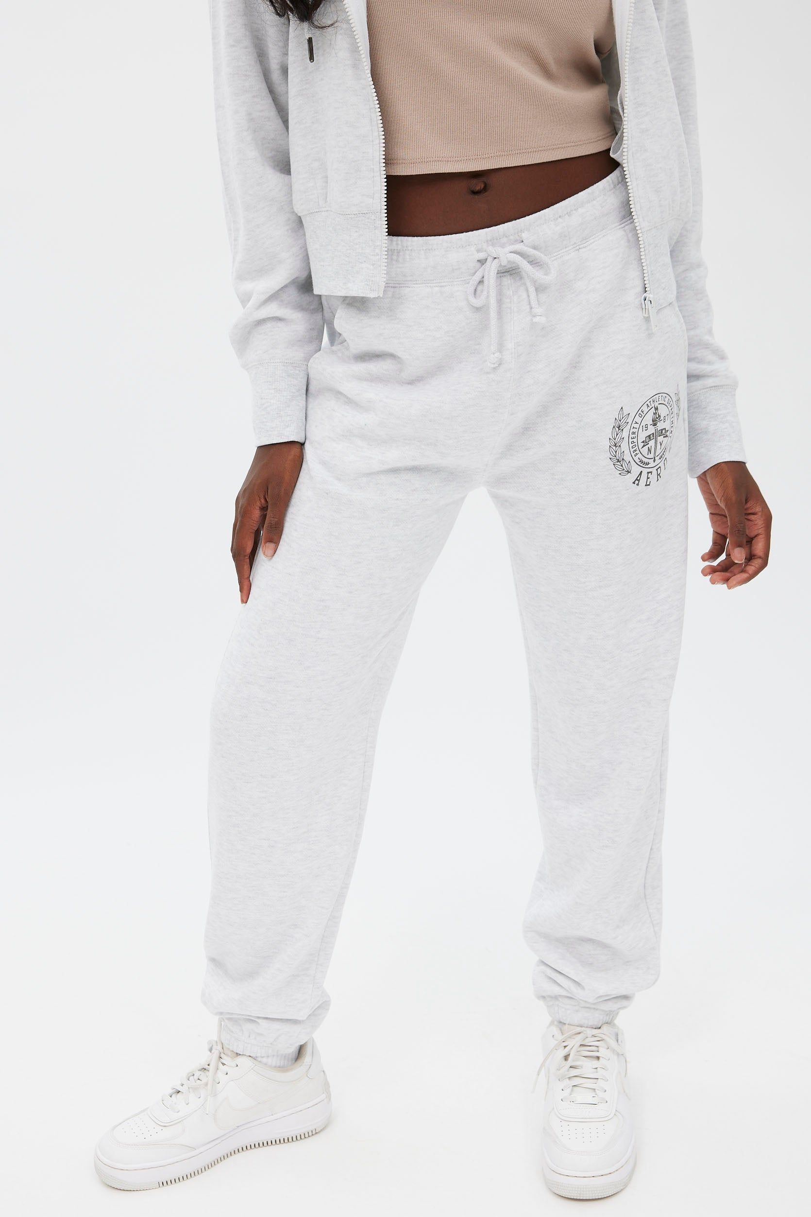 AERO Crest Graphic Boyfriend Jogger sold by Bluenotes