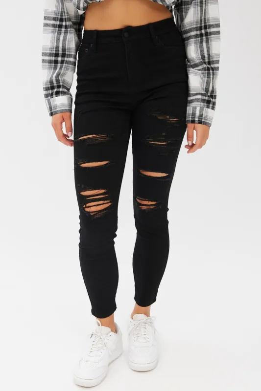 AERO Seriously Stretchy High Rise Curvy Jegging sold by Bluenotes