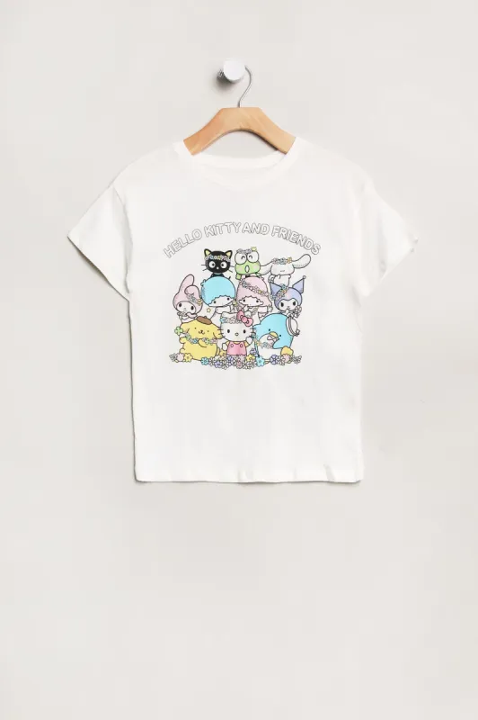 Girls' Hello Kitty And Friends Graphic Classic Tee sold by Bluenotes