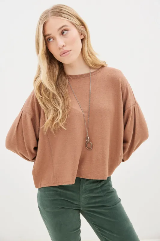 Cloud Jersey Long Sleeve Exposed Seam Top sold by Bluenotes