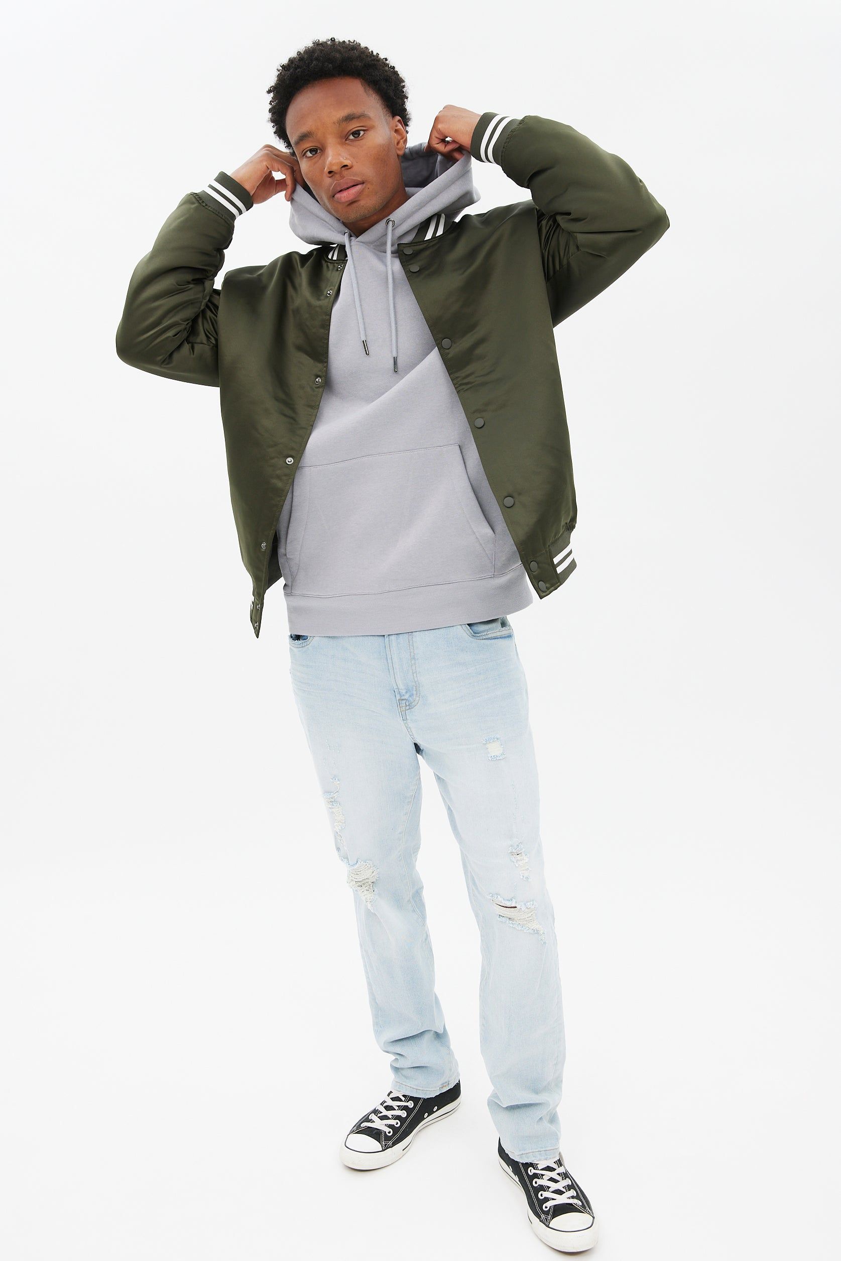 AERO Embroidered Relaxed Pullover Hoodie sold by Bluenotes product image thumbnail 9