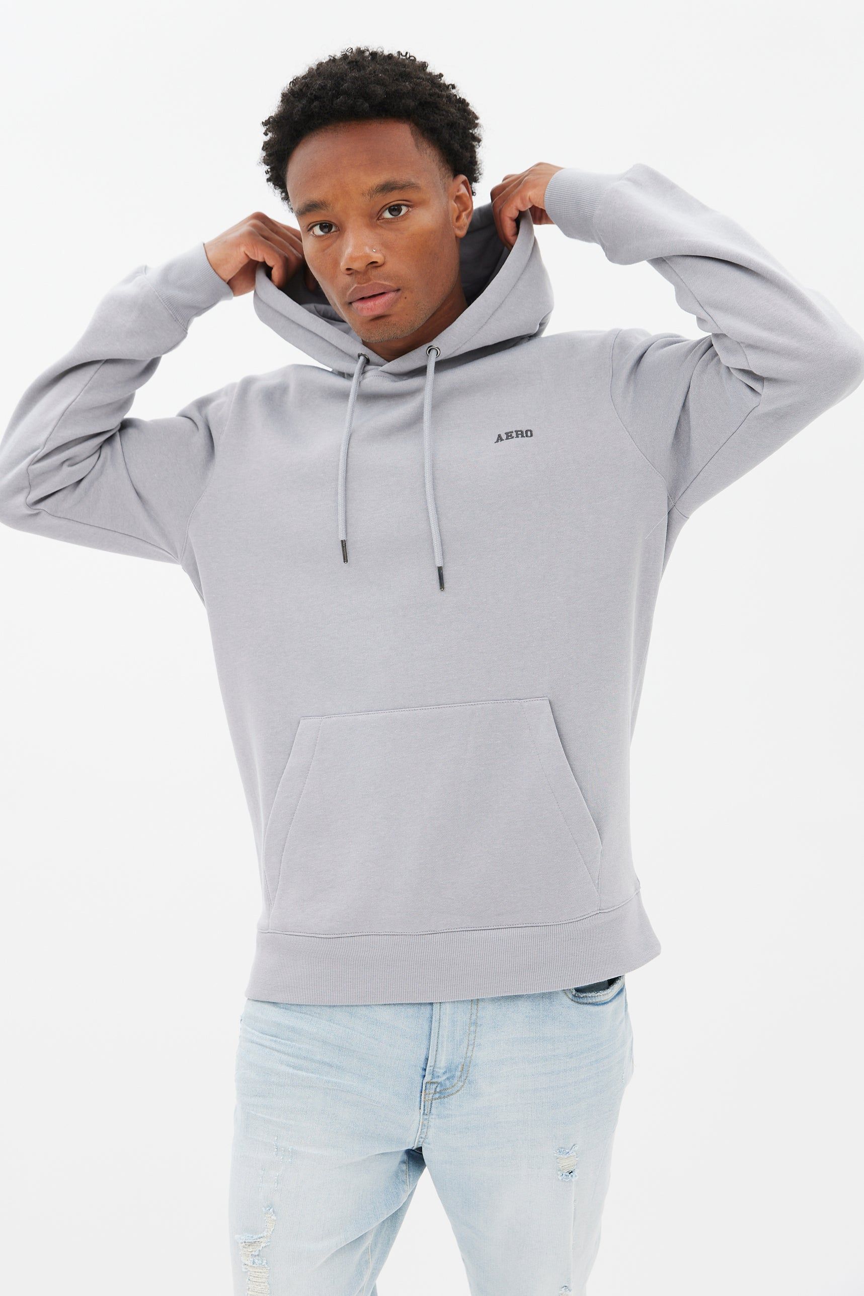 AERO Embroidered Relaxed Pullover Hoodie sold by Bluenotes product image thumbnail 6
