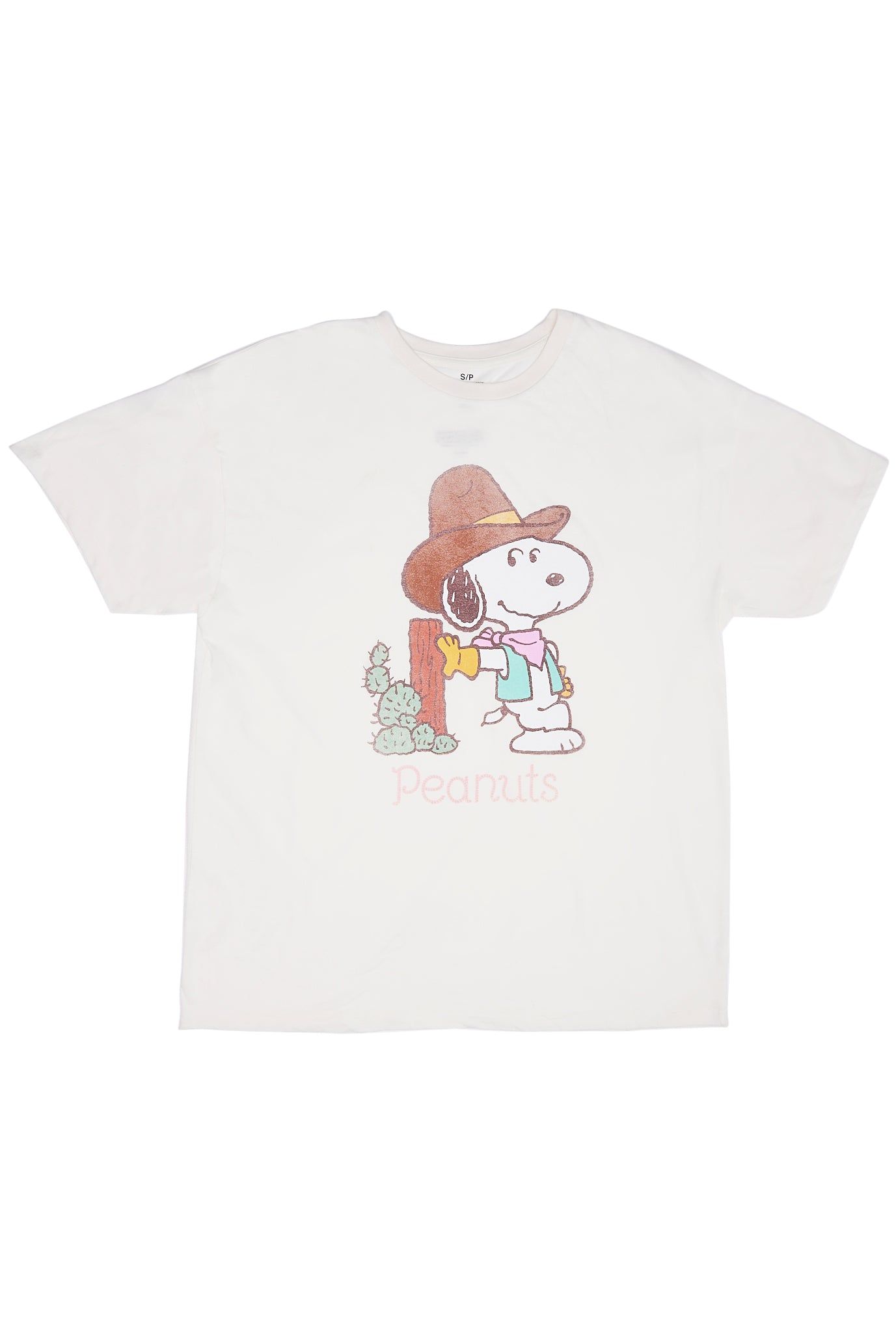 Peanuts Cowboy Graphic Oversized Tee sold by Bluenotes