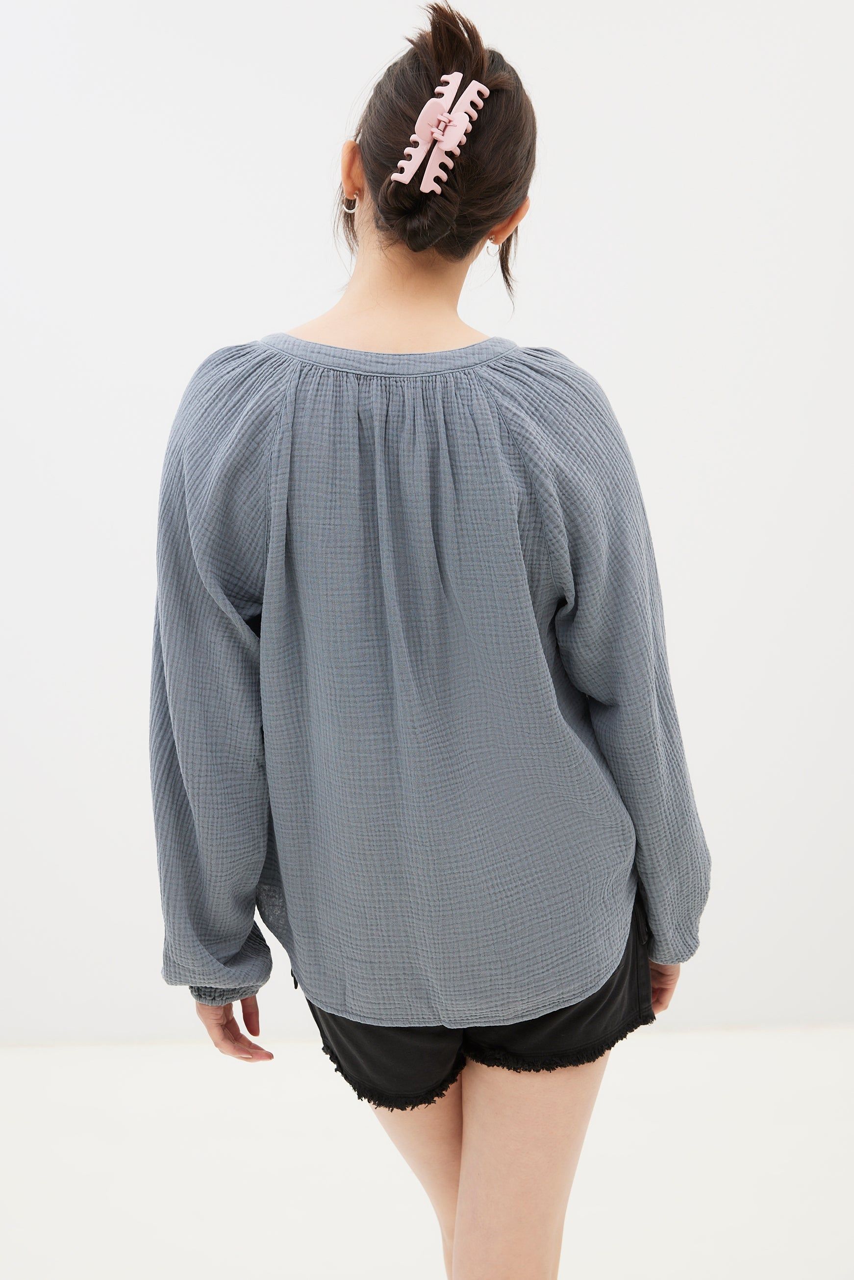 Long Sleeve Open Neck Shirt sold by Bluenotes product image thumbnail 8