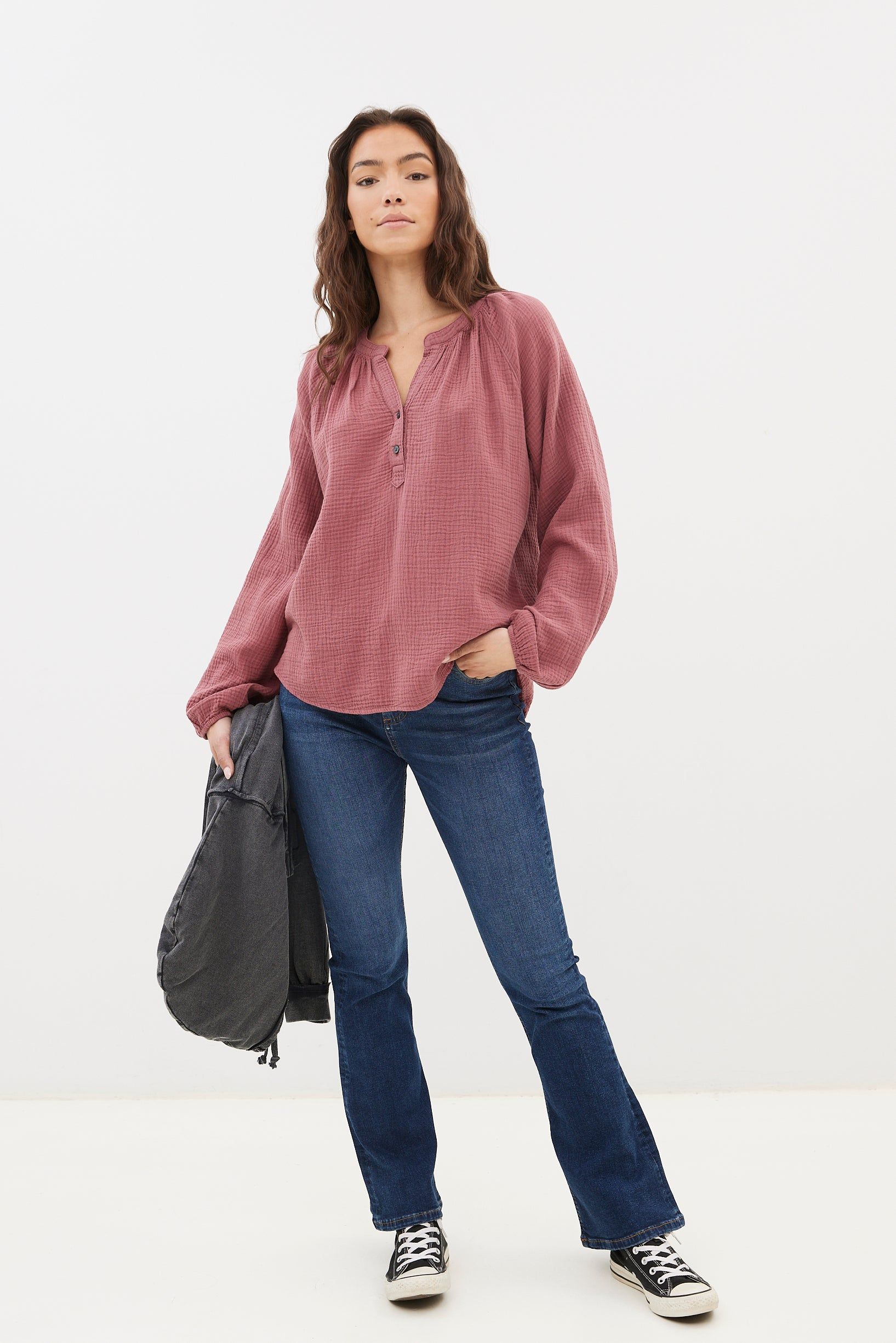 Long Sleeve Open Neck Shirt sold by Bluenotes product image thumbnail 10