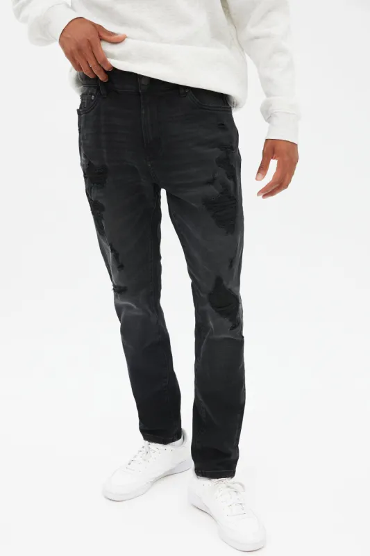 AERO Rip And Repair Athletic Skinny Jean made by Bluenotes