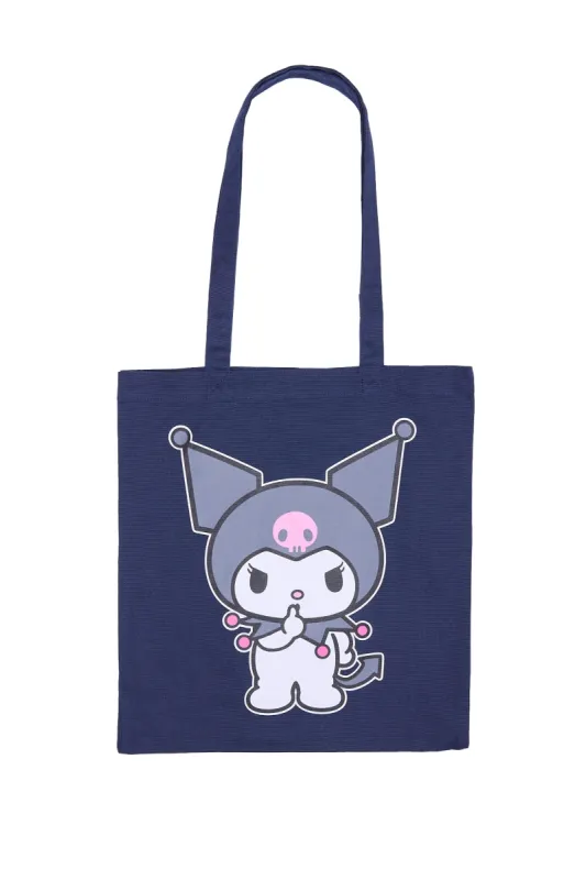 Kuromi Quiet Printed Tote Bag sold by Bluenotes