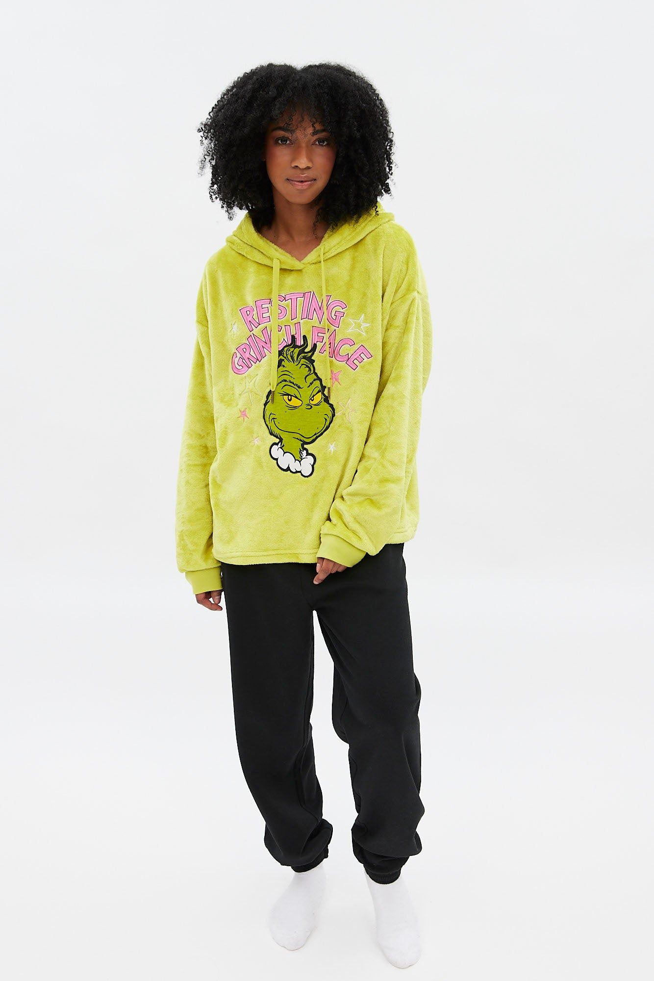 The Grinch Graphic Plush Pullover Hoodie sold by Bluenotes product image thumbnail 2