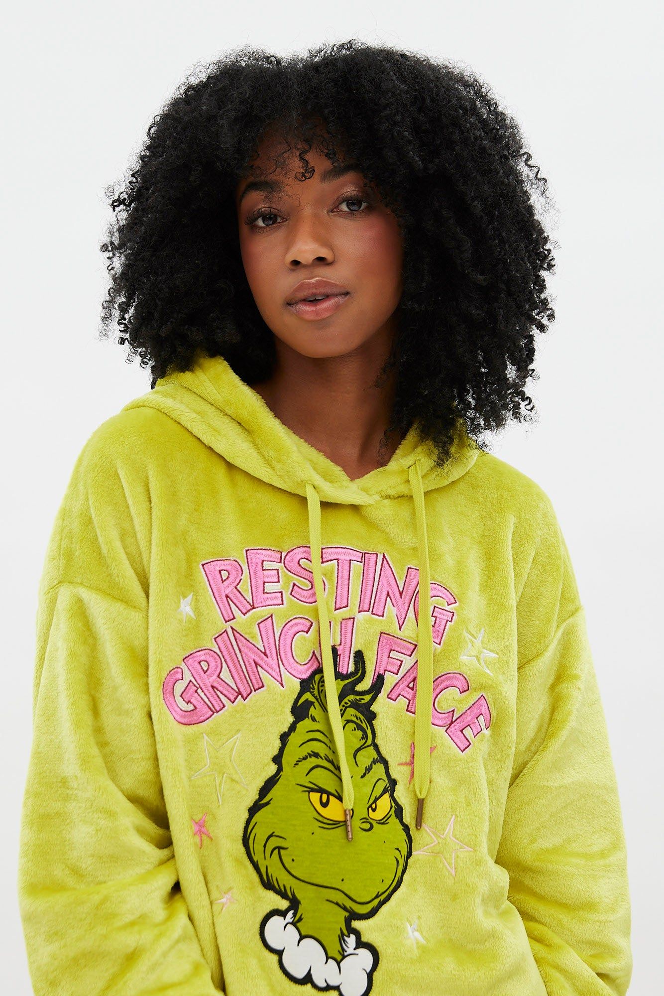 The Grinch Graphic Plush Pullover Hoodie sold by Bluenotes product image thumbnail 3