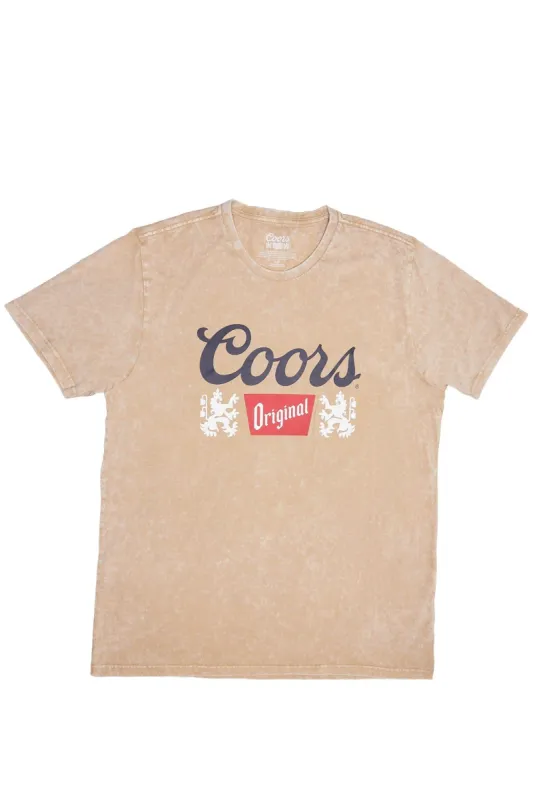 Coors Original Graphic Acid Wash Tee sold by Bluenotes